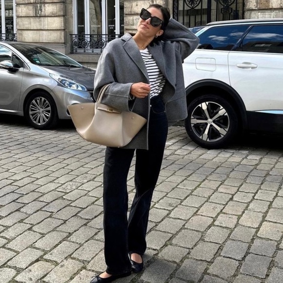 Zara Double Faced Wool Blend Blazer - Picture 5 of 16